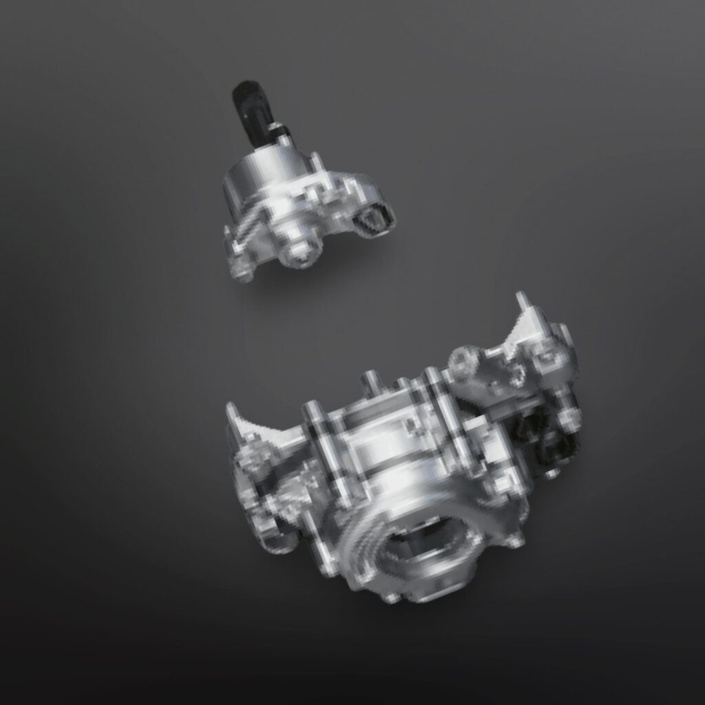 Corvette C8 Stingray - Trockensumpfschmierung Darstellung von Bauteilen der Trockensumpfschmierung der Corvette C8 Stingray